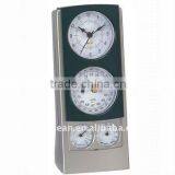 Analog Weather Station Clock With Themometer & Hygrometer & Barometer thumbnail-1