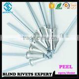 HOT SELLING OPEN END MANUFACTURER PROTRUDING CROWN HEAD AL/ST POP PEEL TYPE RIVETS thumbnail-5