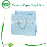 high quality creative fashion luxury handmade printed decorative laminated purple carry shopping paper bag