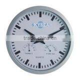 Plastic Clock, 10 Inches Decorative Wall Mounted Clock With Weather Statian thumbnail-1
