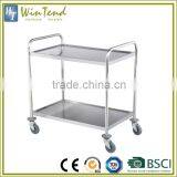 Fast Food Warmer Trolley for Hotel, 2 Tier Hospital Food Trolleys thumbnail-2