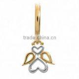 2016 Fashion Jewelry Endless Bracelet Double Leather Bracelet With Gold Key and Angel Charms thumbnail-3