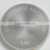 Rechargeable Lithium Ion Button Battery LIR1220