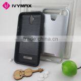Mars Slim Armor Shockproof Hybrid Bumper Dual Layer Case Cover for Zte Z820 Obsidian thumbnail-5
