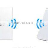 US/ EU Standards Modern Tempered Glass 3 Gang 1way White Wall Electric Smart Touch Switch thumbnail-3