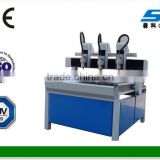 cnc cutting machine for PVC,plastic, acrylic,leather,metal,artificial stone,paper with multi-heads cnc wood router
