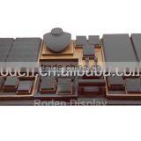 Supply OEM Fashion Handmade Wooden Jewelry Display Stand Jewelry Stand Furniture Jewellery Counter Display thumbnail-4