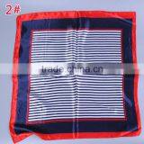 Striped Fahsion Printed Square Scarf Stain Square Scarfs 40%Cotton 60% Polyester 60*60 Scarves Shawls thumbnail-3
