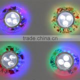LED ceiling light 3W LED down light with color crystal decorative for indoor