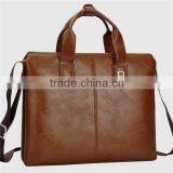 Luxury Leather Business Laptop Bag Briefcase for Man Documents Handbag thumbnail-3