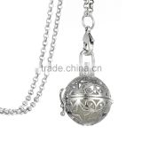 Custom Silver Small Swirl Diffuser Necklace Locket Diffuser Bohemian Essential oils Aromatherapy Gift Girl