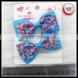 Beautiful Novelty Bule Animal Printed Hair Bows(approved by BV) thumbnail-1