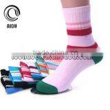 Red Stripe No Show Custom Heated Socks