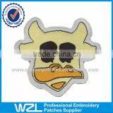 Cartoon Clothes Woven Hang Tags, Clothing Logo Woven Applique Labels