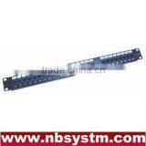 24 Port UTP Cat5e/Cat6 Patch Panel With Led 19" 1U, 110 or Dual IDC
