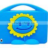 2016 New China Wholesale Sun Flower Cute Kids Proof Shock Absorber Silicone Tablet Bumper Case Cover With Stand / Handle thumbnail-6
