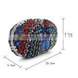 New Peacock Cluth Bag Animal Lover Double Crystal Party Stone Evening Clutch (88167A-C) thumbnail-2