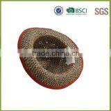 Wholesale High Quality France Flag Paper Straw Hat thumbnail-4