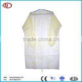 Nonwoven Pp+pe Surgical Disposable Yellow Isolation Medical Gown