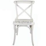Wooden Antique Cross Back Dining Chair/Wedding Chair/white Chair thumbnail-4
