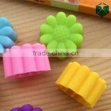 CTBED-QH-692 Flowers Silicone Muffin Cups Handmade Soap Molds Biscuit Chocolate Ice Cake Baking Mold Cake Pan thumbnail-1