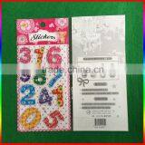 Embossed PVC Stickers Number Stickers With Silver Edge thumbnail-3