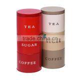 Stacking Stackable Tea Coffee Sugar Food Kitchen Storage Canister