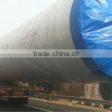 Custom Sewn Rounded Tarpaulin Cover,180g Blue/white Color Poly Tarp