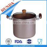 Aluminum Stock Sauce Pot With Glass Lid
