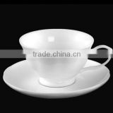 white glazed wholesale ceramic cups with plates