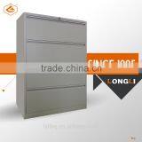 Knock Down Construction Metal 4 Drawer Lateral Filing Cabinet thumbnail-1