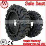 Solid Rubber Tires and Truck Wagon Solid Tire 2000 Lbs thumbnail-1