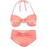 2016 New Arrival Custom Design Retro High Waist Girl Bikinis