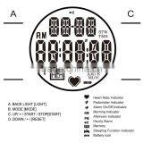 Heart Rate Monitor Pedometer Step Counter Fat Calories Count Exercises Belt Sports Watch Sleep Mode Indicator 40~240bpm HRM thumbnail-4
