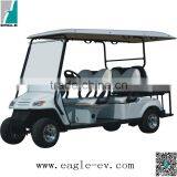 Six Seats Electric Golf Car With Two Rear Facing Flip-flop Seats thumbnail-1