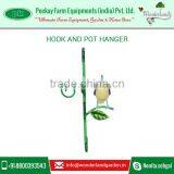 Classical Vintage Metal Outdoor Garden Corner Flower Pot Hanger With Hanging Hook thumbnail-2