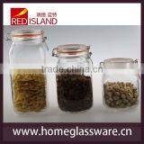 Hot Sale With Metal Clip Glass Mason Jar