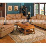Brown Color Genuine Leather Sofa Set | Living Room Sofa Made in Leather or Fabric B400011 thumbnail-1