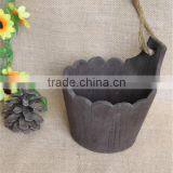Handmade Small Antique Decoration Craft Wooden Barrel thumbnail-1