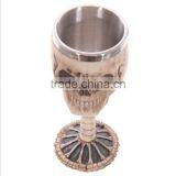 Creative Household Palm Skeleton Stainless Steel Wine Goblet 3D Knight Skull Goblet Steel For Sale thumbnail-4