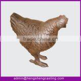 Garden Animal Cast Iron Decorations Chicken thumbnail-1