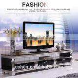 Hot Selling Royal Luxury High Gloss Stainless Steel TV Stand/cabinet Design E1073 Black thumbnail-5