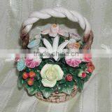Ceramic Flower Basket thumbnail-1