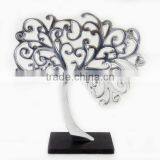 Alumnium Tree With Wooden Base