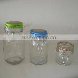 Transparent Sealed Glass Pickle Jar With Clamp Lid thumbnail-1