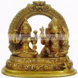 Custom Indian Handicrafts Laxmi Ganesh Idol Statue thumbnail-2