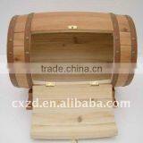 Pine Wood Small Wooden Barrel Decoration thumbnail-5