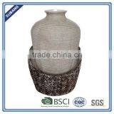 Hand Carved Vase Sandstone Water Fountain thumbnail-1