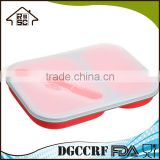 Welcome OEM Easy to use collapsible food container With lid fork