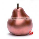 Gold Metal Decorative Pears Bronze Fruite Statues thumbnail-1